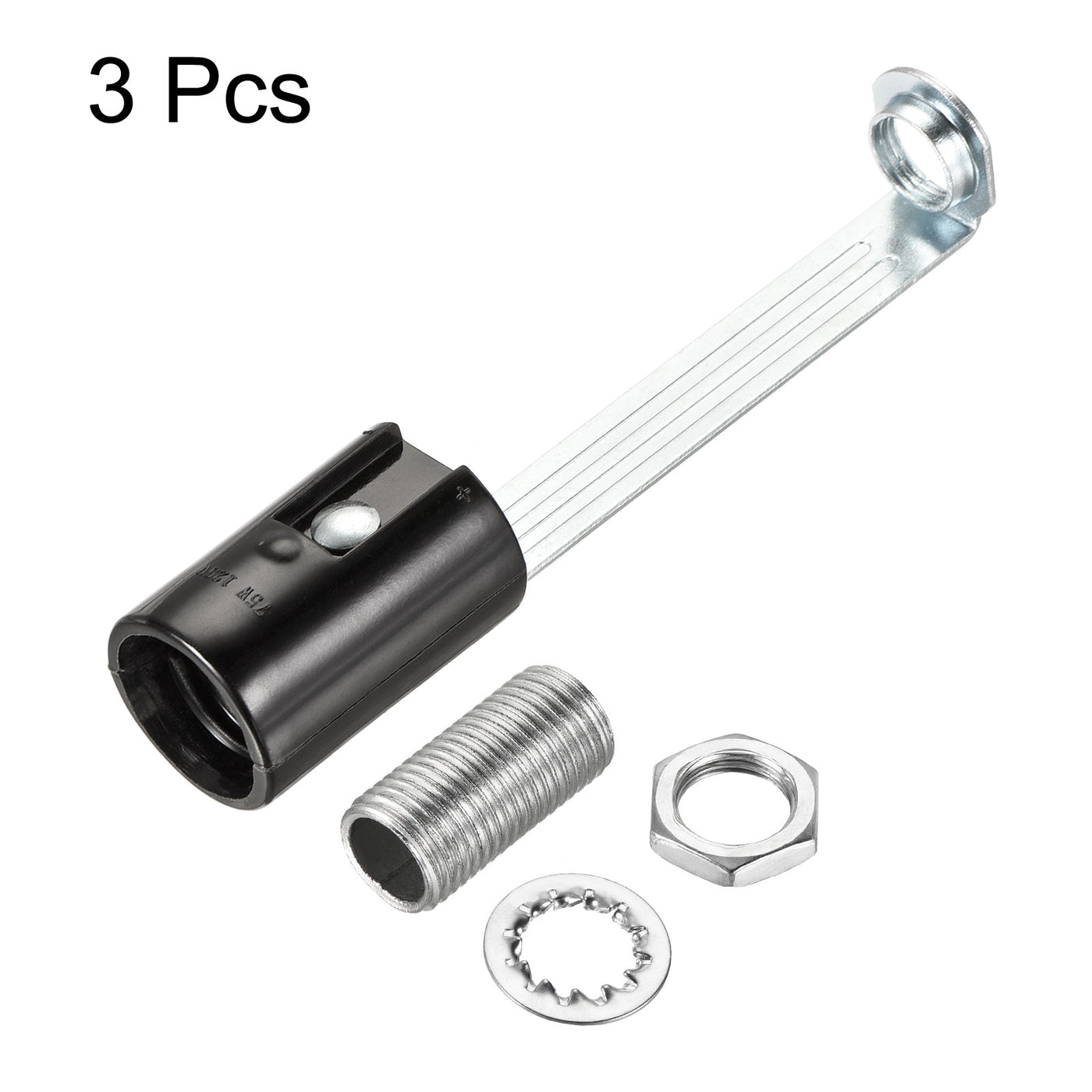 Harfington Lamp Socket, Candle Lamp Holders, Chandelier LED Bracket with Threaded for Bulb