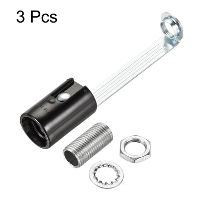 Harfington Lamp Socket, Candle Lamp Holders, Chandelier LED Bracket with Threaded for Bulb