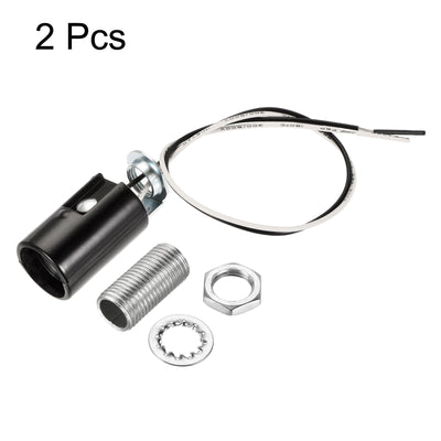 Harfington Lamp Socket, Candle Lamp Holders, Chandelier with Wire Threaded for Bulb