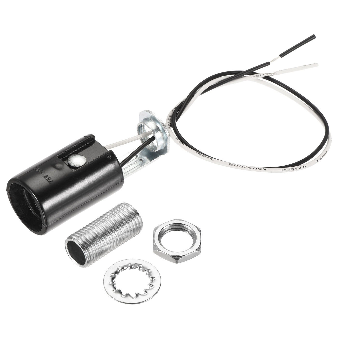 Harfington Lamp Socket, Candle Lamp Holders, Chandelier with Wire Threaded for Bulb