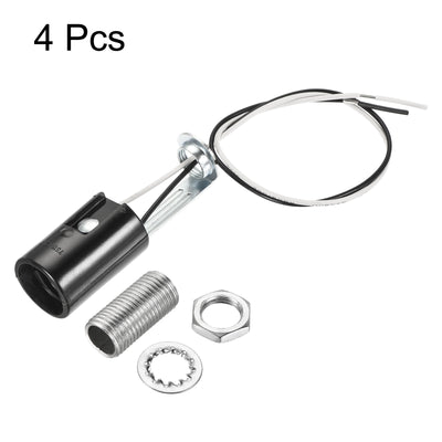 Harfington Lamp Socket, Candle Lamp Holders, Chandelier with Wire Threaded for Bulb