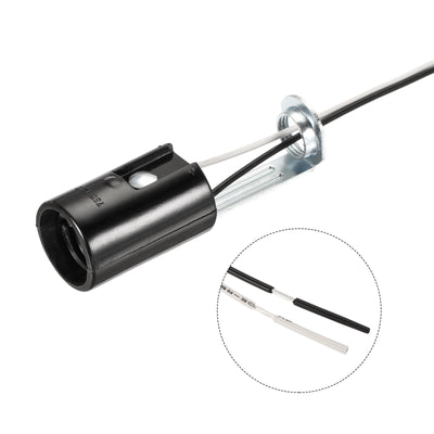 Harfington Lamp Socket, Candle Lamp Holders, Chandelier with Wire Threaded for Bulb