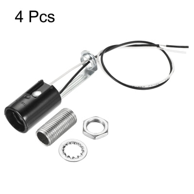 Harfington Lamp Socket, Candle Lamp Holders, Chandelier with Wire Threaded for Bulb