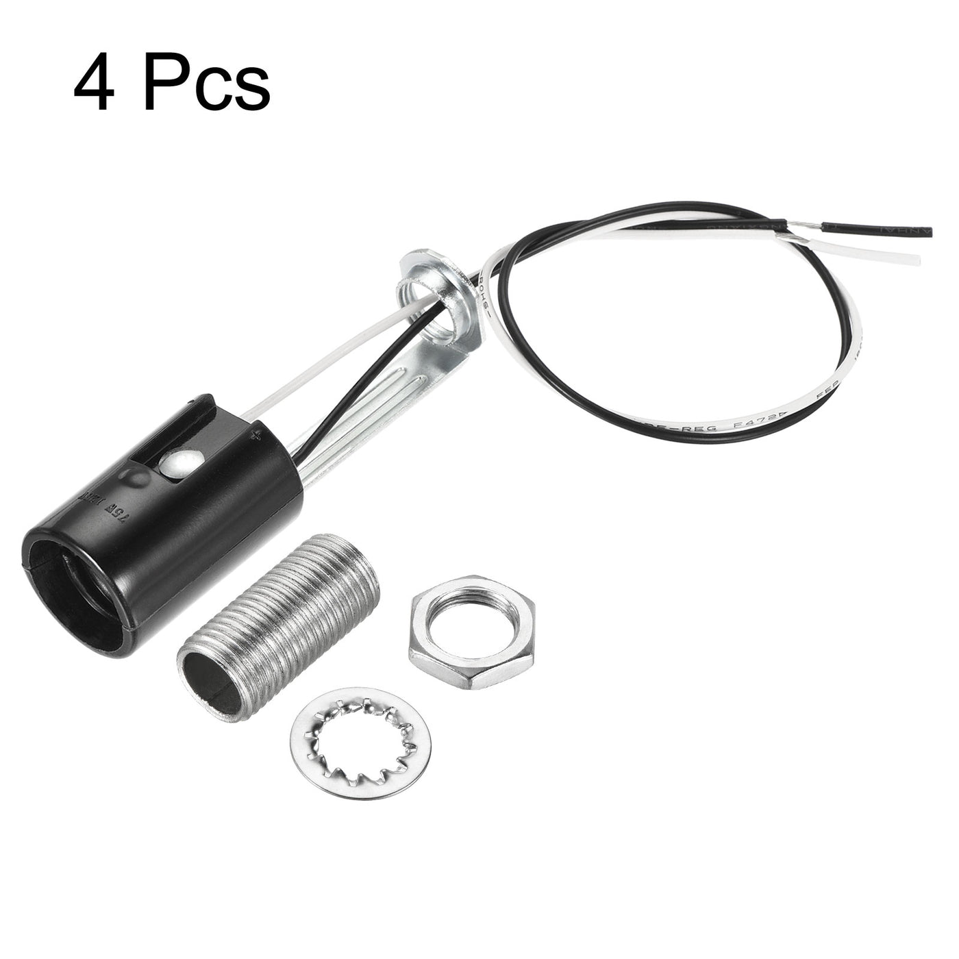 Harfington Lamp Socket, Candle Lamp Holders, Chandelier with Wire Threaded for Bulb