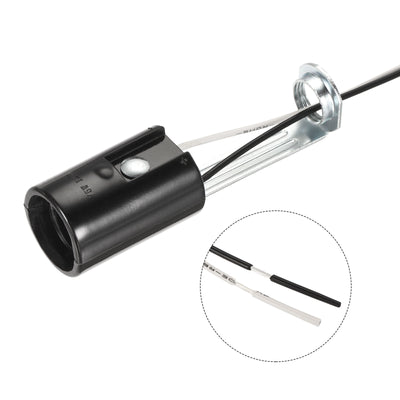 Harfington Lamp Socket, Candle Lamp Holders, Chandelier with Wire Threaded for Bulb