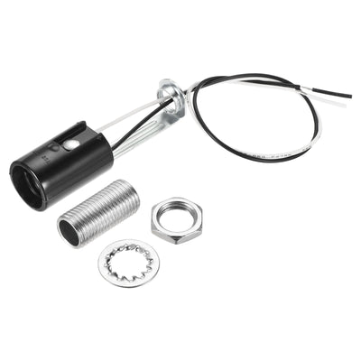 Harfington Lamp Socket, Candle Lamp Holders, Chandelier with Wire Threaded for Bulb