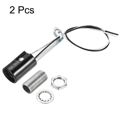 Harfington Lamp Socket, Candle Lamp Holders, Chandelier with Wire Threaded for Bulb