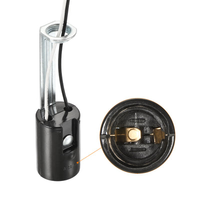 Harfington Lamp Socket, Candle Lamp Holders, Chandelier with Wire Threaded for Bulb