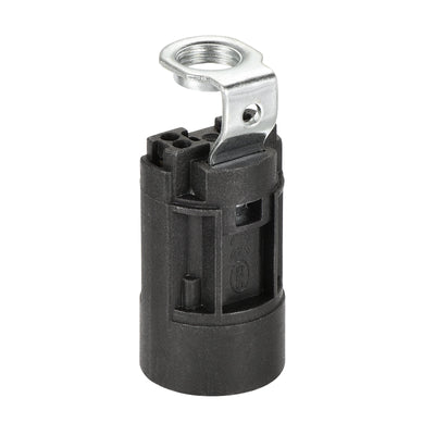 Harfington Bulb Socket Plastic Lamp Holder with Threaded Lamp Pipe Nut for Bulb