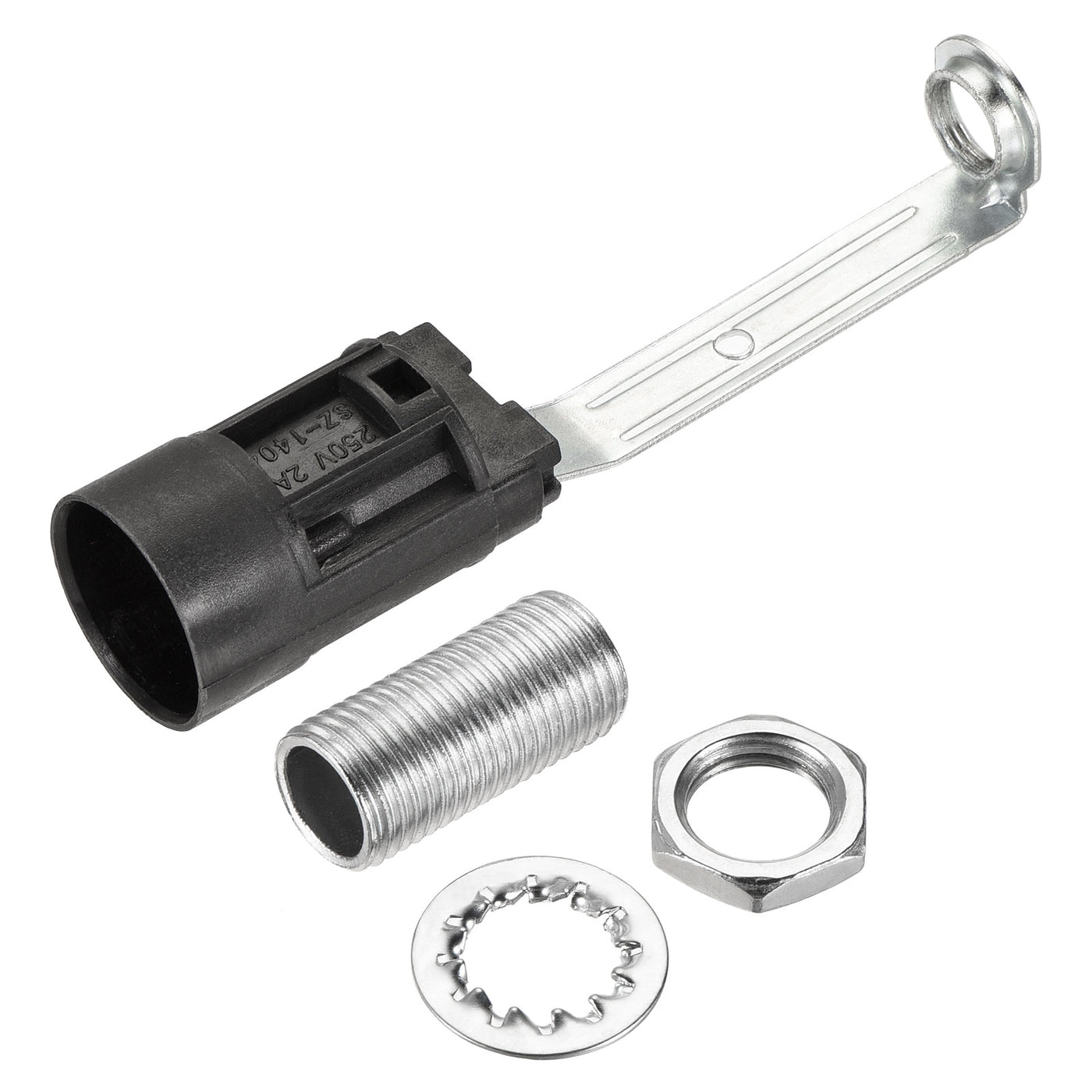 Harfington Bulb Socket Plastic Lamp Holder with Threaded Lamp Pipe Nut for Bulb