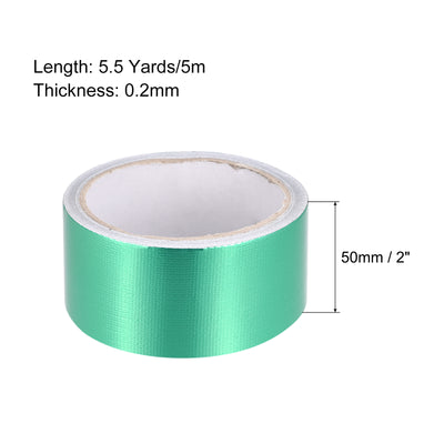 Harfington Tent Repair Tape Tarpaulin Patching Pool Repair Tape Green, 2 Inch x 5.5 Yards