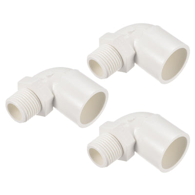 Harfington Water Pipe Elbow Fitting Male Thread ID Tube Connector Adapters