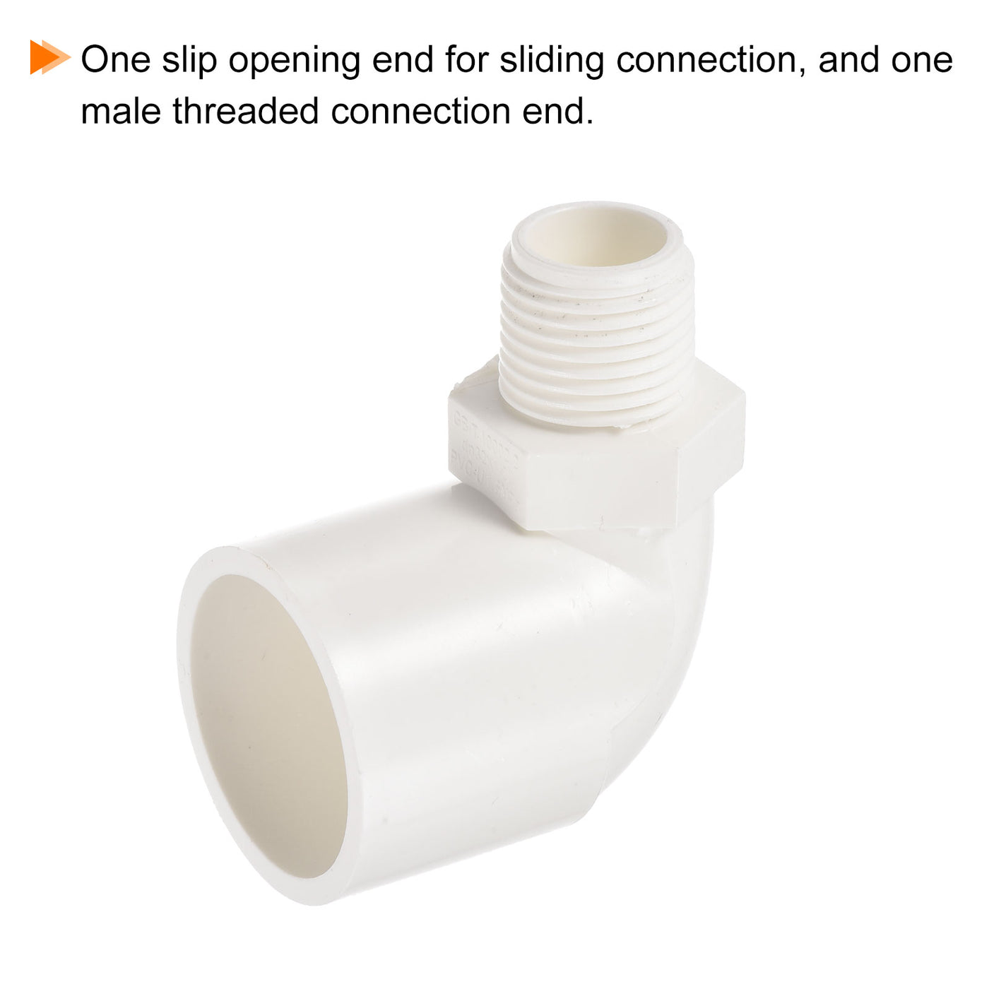 Harfington Water Pipe Elbow Fitting Male Thread ID Tube Connector Adapters