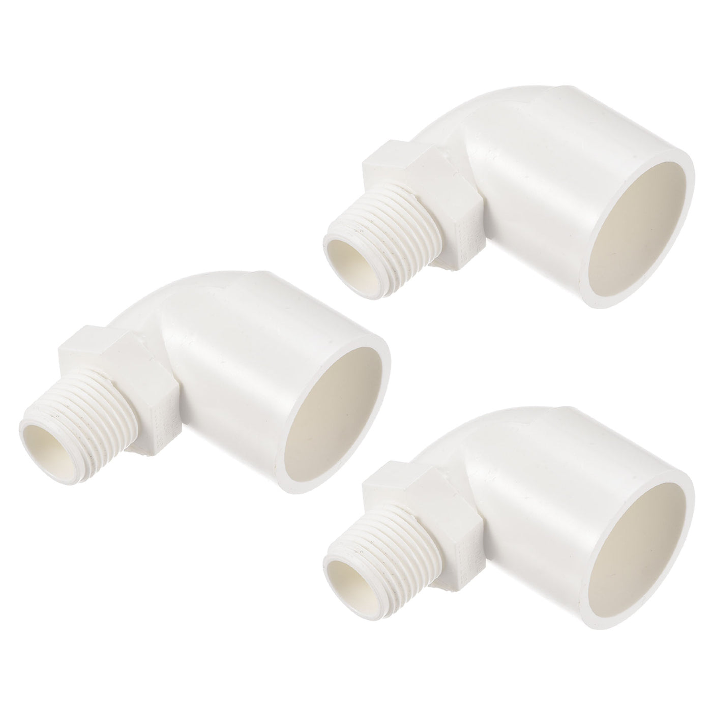 Harfington Water Pipe Elbow Fitting Male Thread ID Tube Connector Adapters