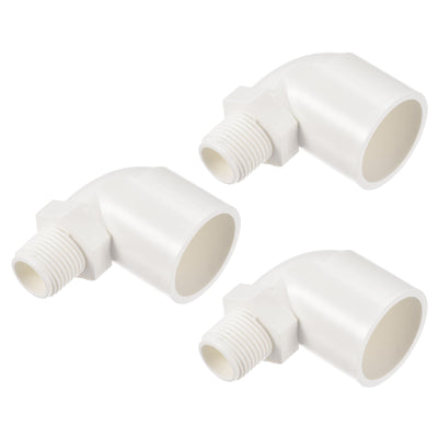 Harfington Water Pipe Elbow Fitting Male Thread ID Tube Connector Adapters
