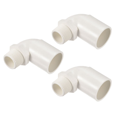 Harfington Water Pipe Elbow Fitting Male Thread ID Tube Connector Adapters