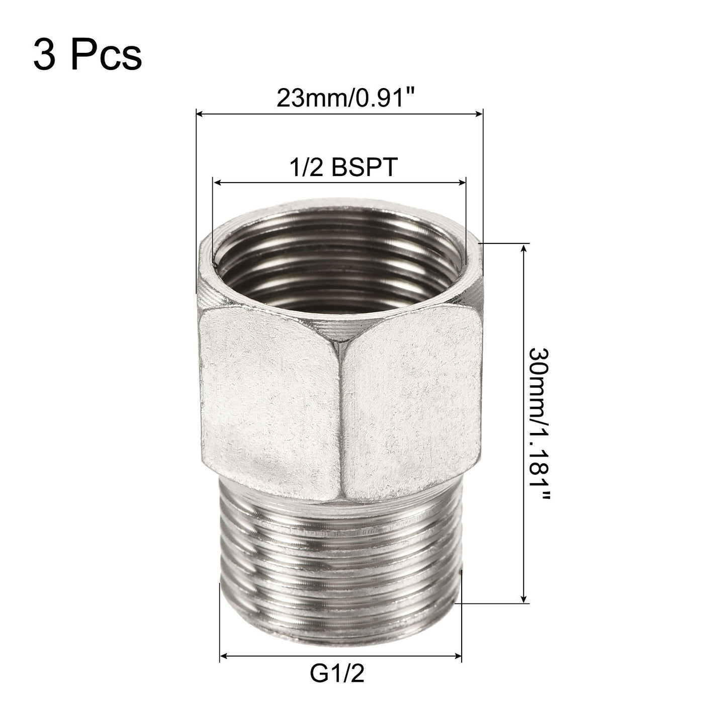 Harfington Hex Reducer Pipe Fittings Female to Male Thread Connector Adapters