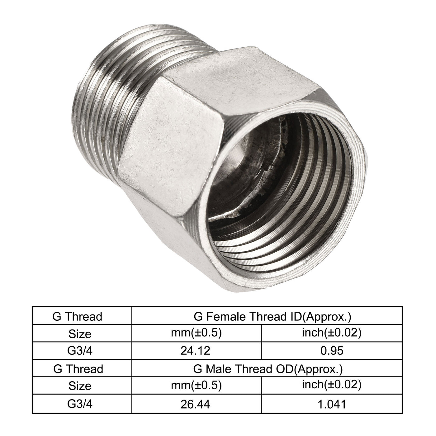 Harfington Hex Reducer Pipe Fittings Female to Male Thread Connector Adapters