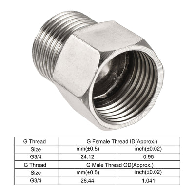 Harfington Hex Reducer Pipe Fittings Female to Male Thread Connector Adapters