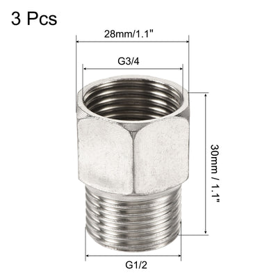 Harfington Hex Reducer Pipe Fittings Female to Male Thread Connector Adapters