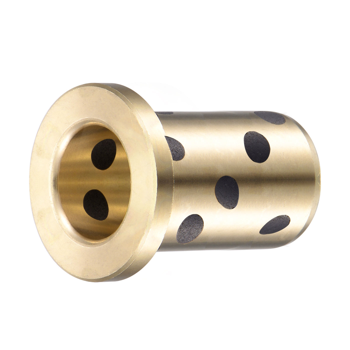 uxcell Uxcell Flanged Sleeve Bearings Wrapped Oilless Bushing Brass
