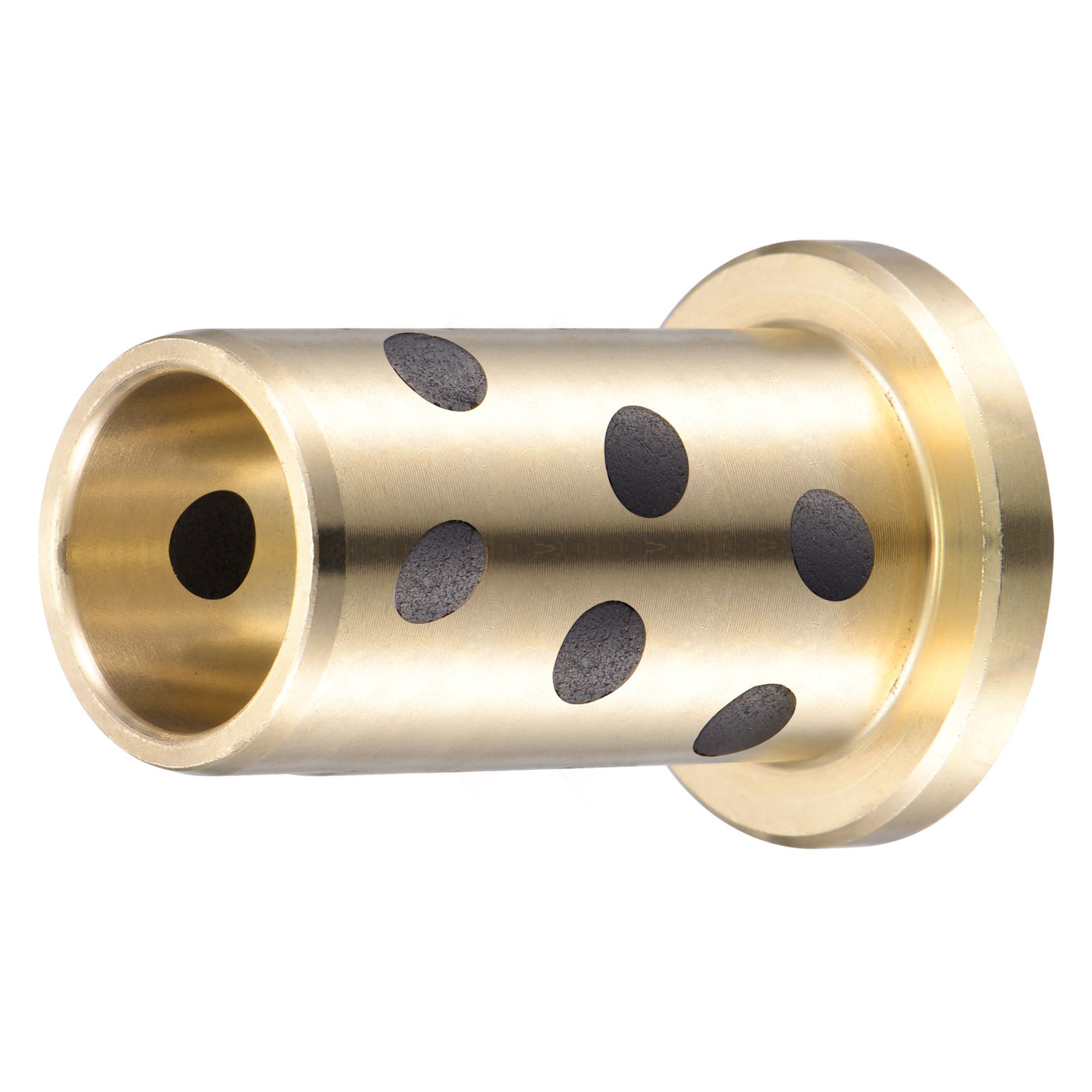uxcell Uxcell Flanged Sleeve Bearings Wrapped Oilless Bushings Brass