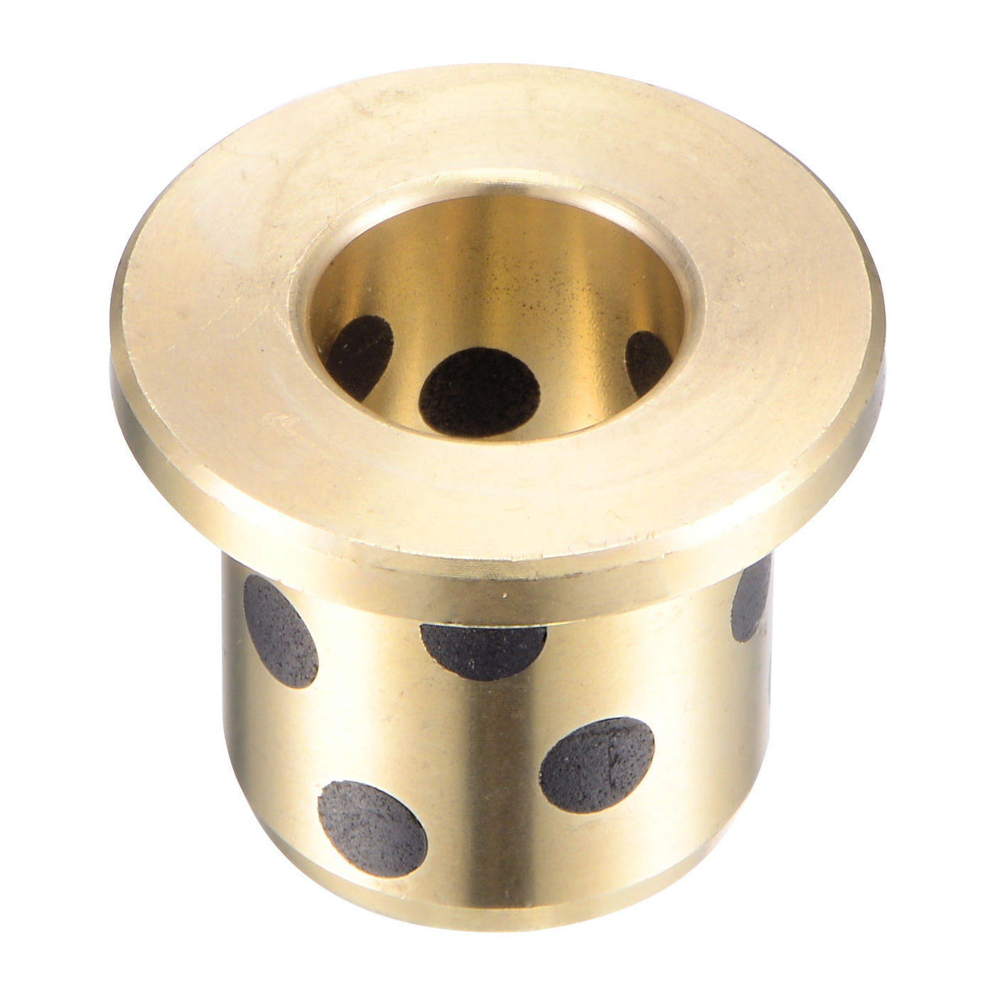 uxcell Uxcell Flanged Sleeve Bearings Wrapped Oilless Bushings Brass