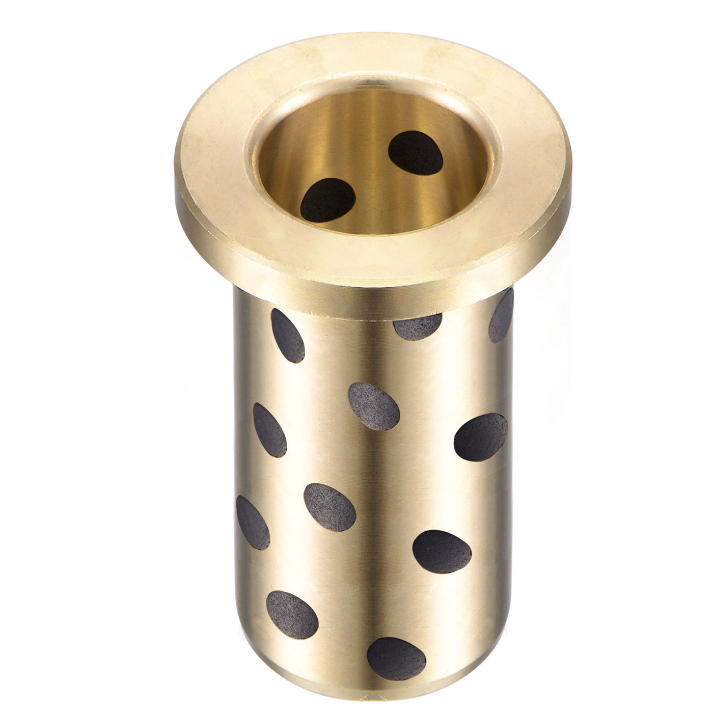 uxcell Uxcell Flanged Sleeve Bearings Wrapped Oilless Bushings Brass