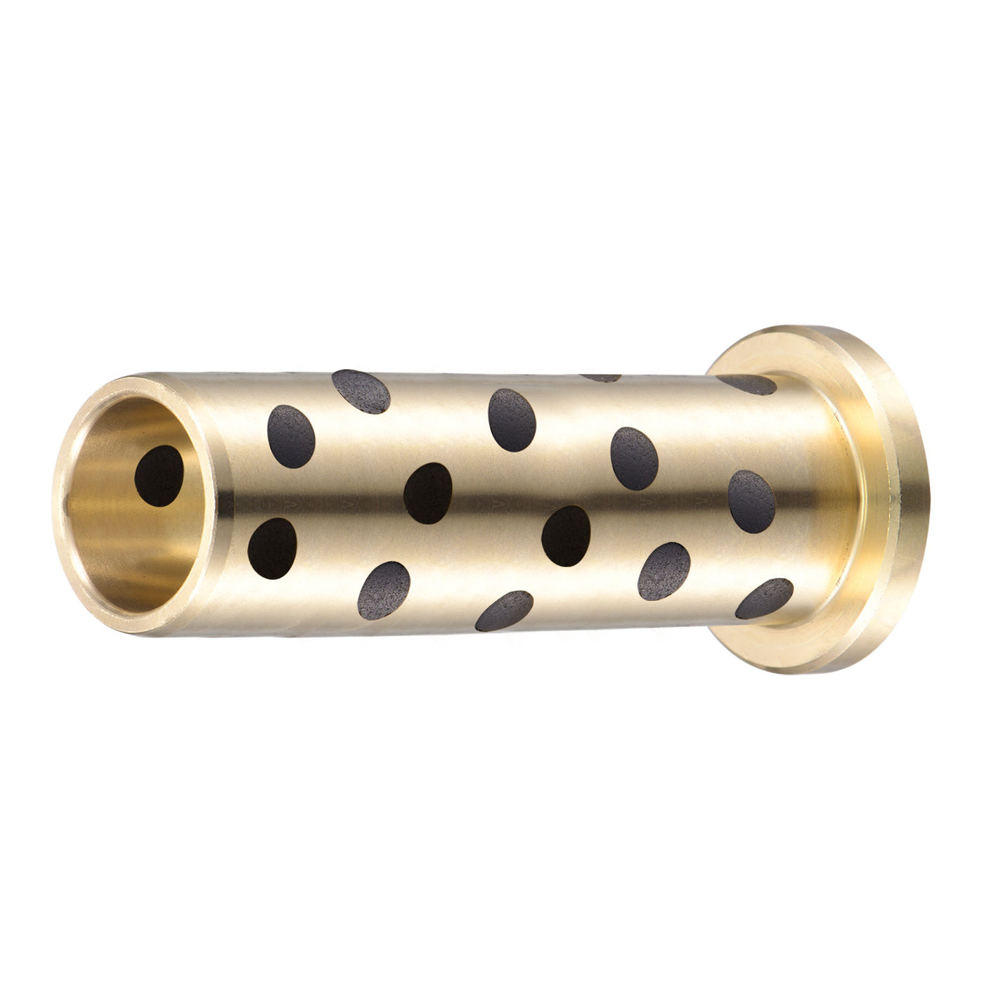 uxcell Uxcell Flanged Sleeve Bearings Wrapped Oilless Bushings Brass