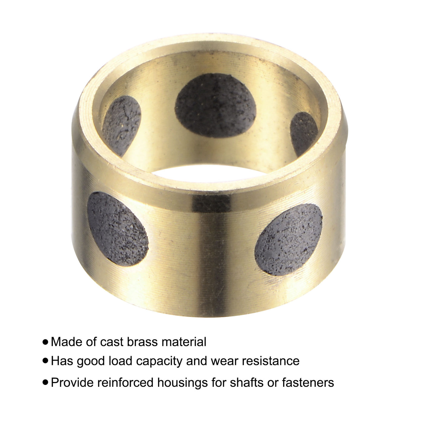 Harfington Sleeve Bearings Wrapped Oilless Bushings Brass Graphite