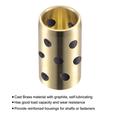 Harfington Sleeve Bearings Wrapped Oilless Bushings Brass Graphite