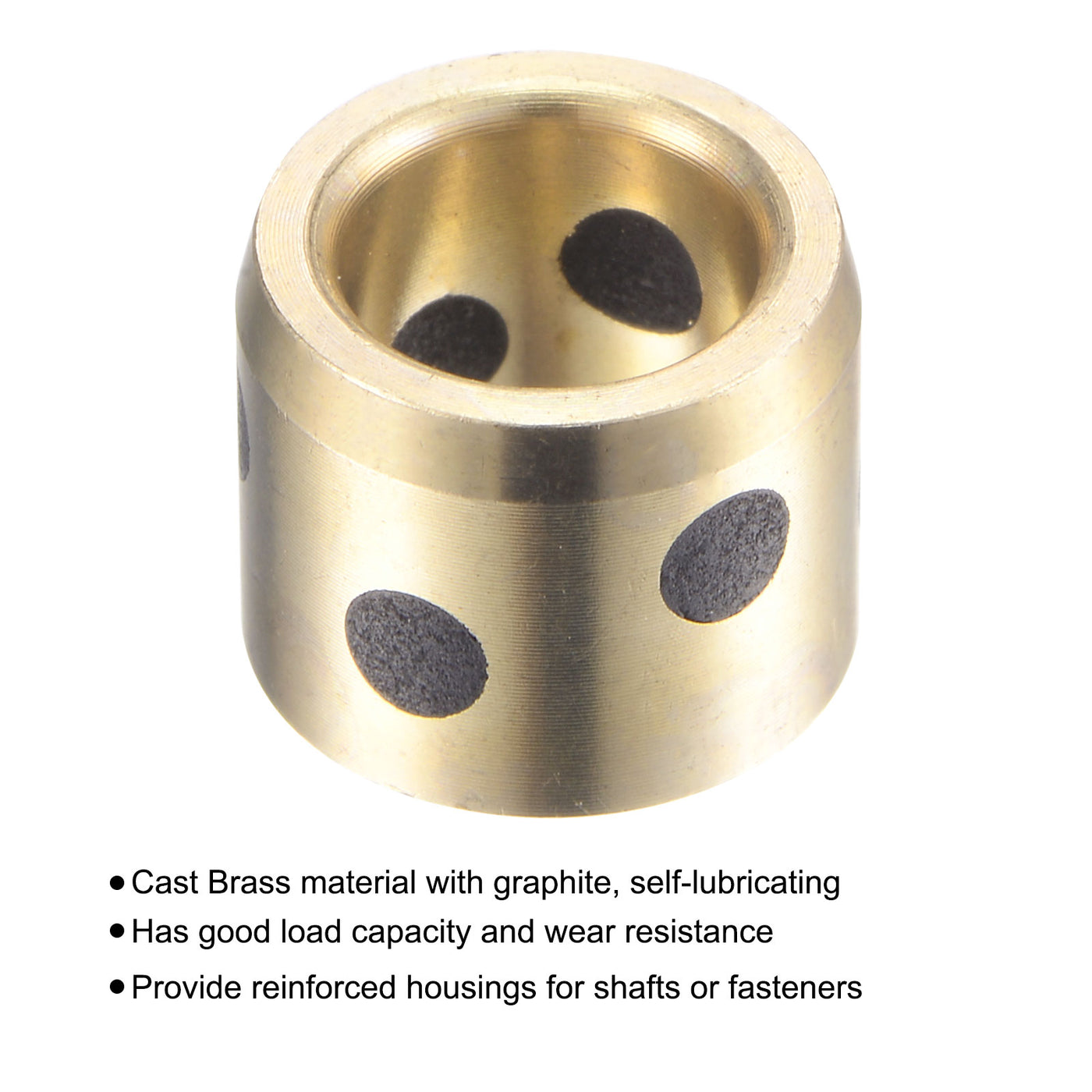Harfington Sleeve Bearings Wrapped Oilless Bushings Brass Graphite