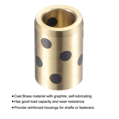 Harfington Sleeve Bearings Wrapped Oilless Bushings Brass Graphite