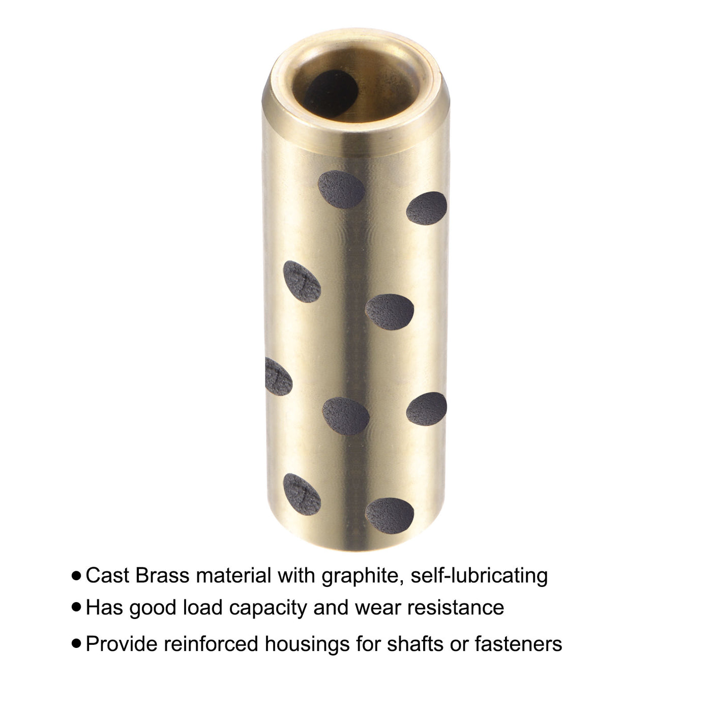 Harfington Sleeve Bearings Wrapped Oilless Bushings Brass Graphite
