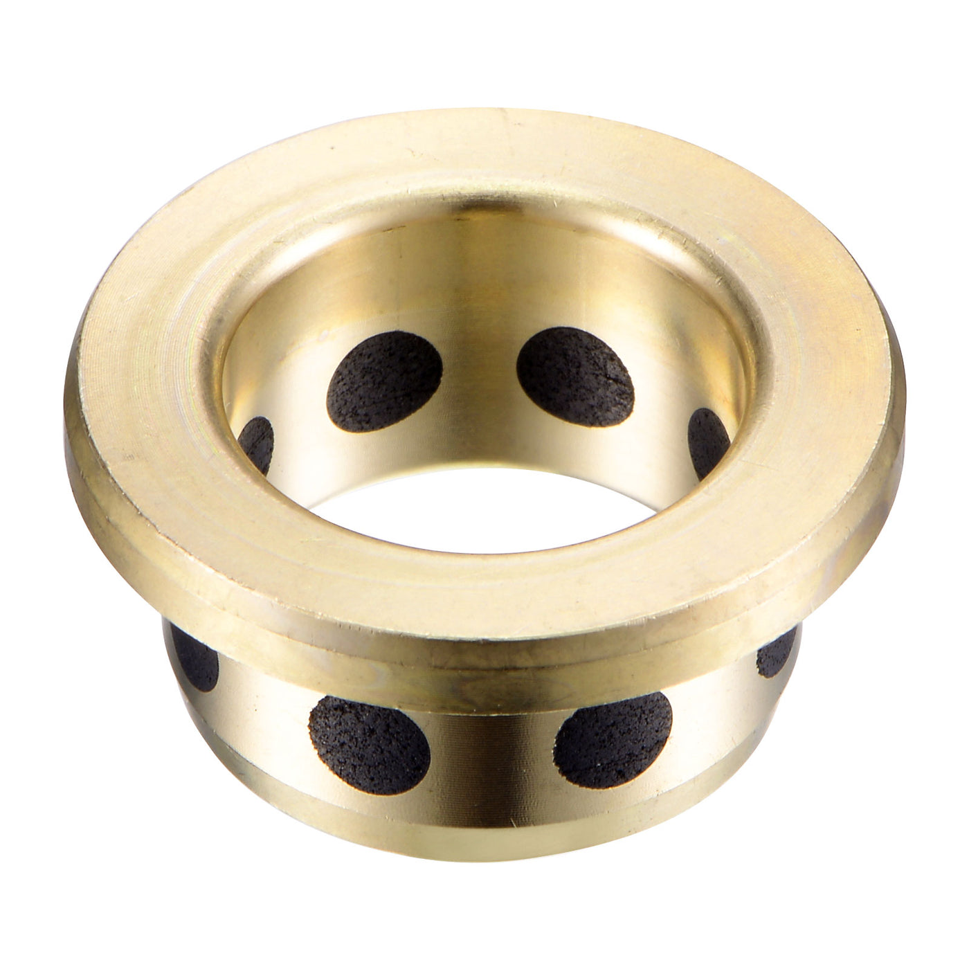 uxcell Uxcell Flanged Sleeve Bearings Wrapped Oilless Bushing Brass