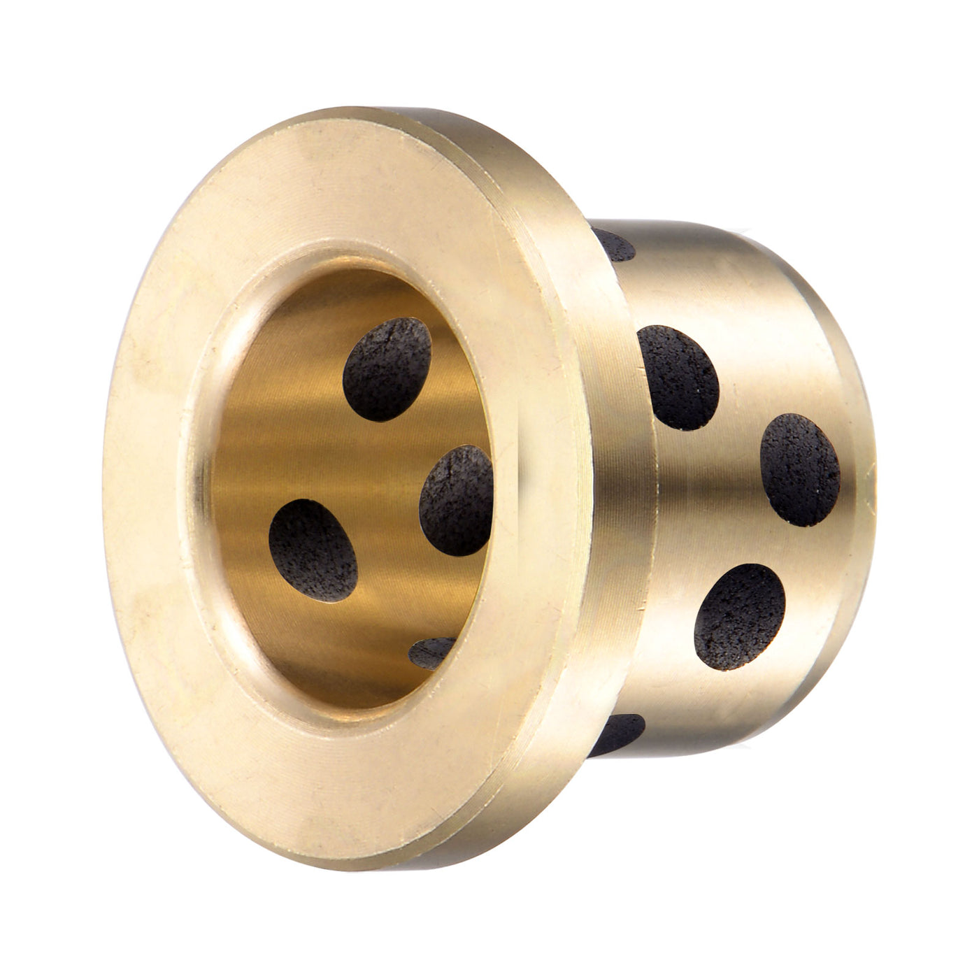 uxcell Uxcell Flanged Sleeve Bearings Wrapped Oilless Bushing Brass