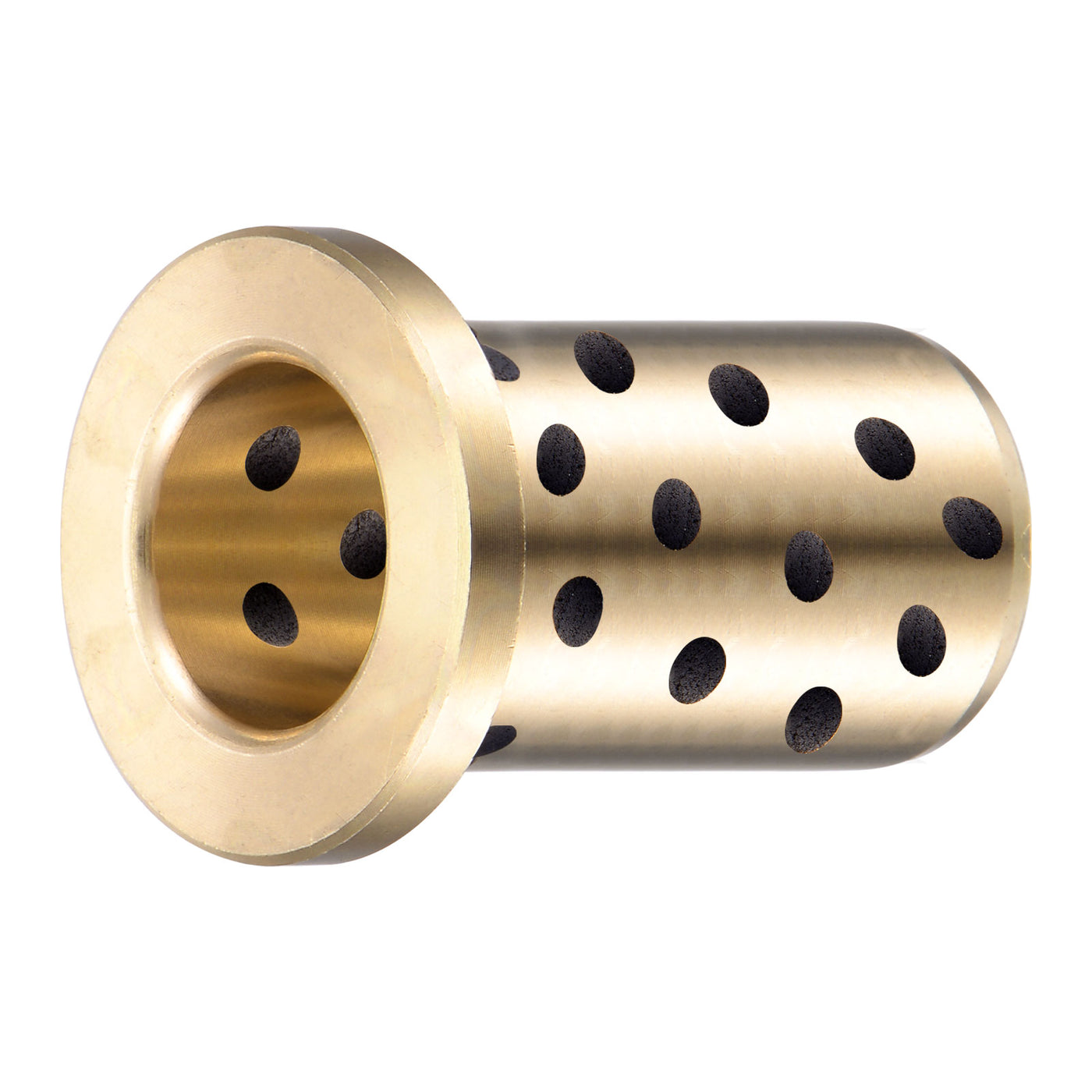 uxcell Uxcell Flanged Sleeve Bearings Wrapped Oilless Bushings Brass
