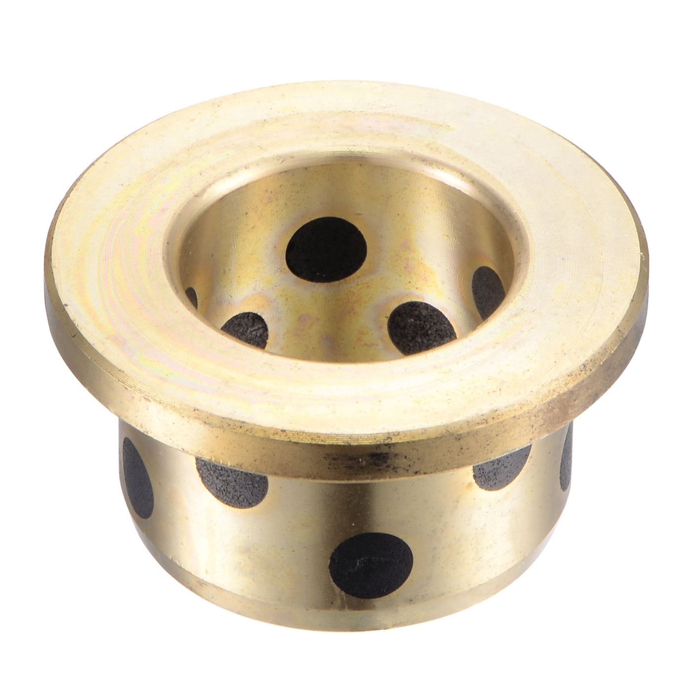 uxcell Uxcell Flanged Sleeve Bearings Wrapped Oilless Bushing Brass