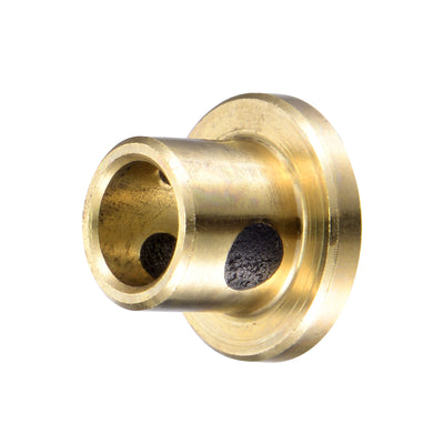 Harfington Uxcell Flanged Sleeve Bearings Wrapped Oilless Bushings Brass