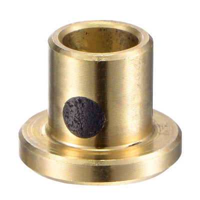 Harfington Uxcell Flanged Sleeve Bearings Wrapped Oilless Bushings Brass