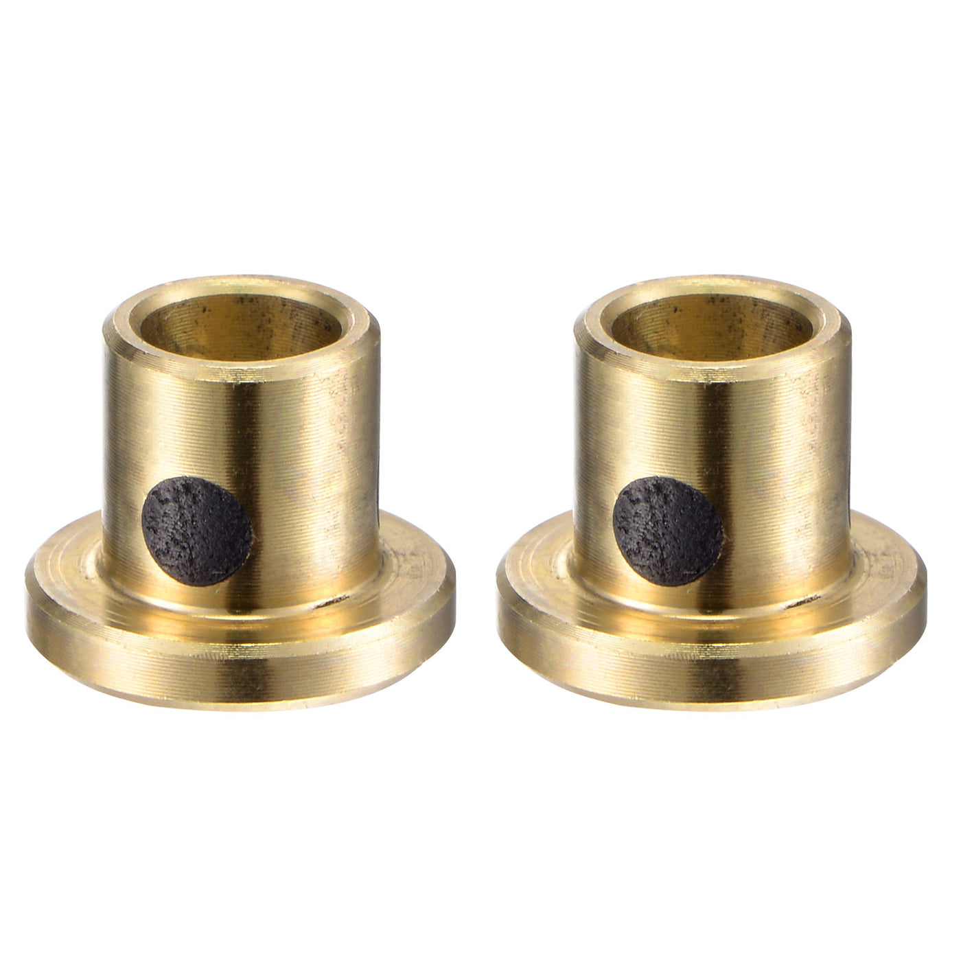 uxcell Uxcell Flanged Sleeve Bearings Wrapped Oilless Bushing Brass