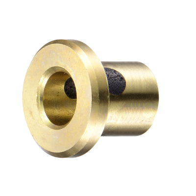 Harfington Uxcell Flanged Sleeve Bearings Wrapped Oilless Bushings Brass