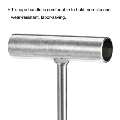 Harfington Uxcell T-Handle Meat Boning Hook, Stainless Steel T Hook for Kitchen Butcher Shop Restaurant