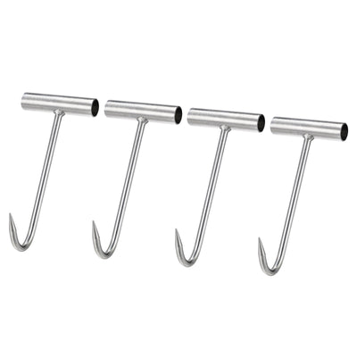 Harfington Uxcell T-Handle Meat Boning Hook, Stainless Steel T Hook for Kitchen Butcher Shop Restaurant