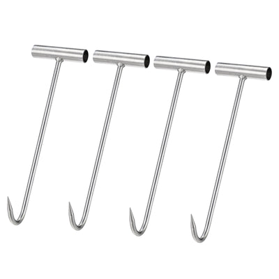Harfington Uxcell T-Handle Meat Boning Hook, Stainless Steel T Hook for Kitchen Butcher Shop Restaurant