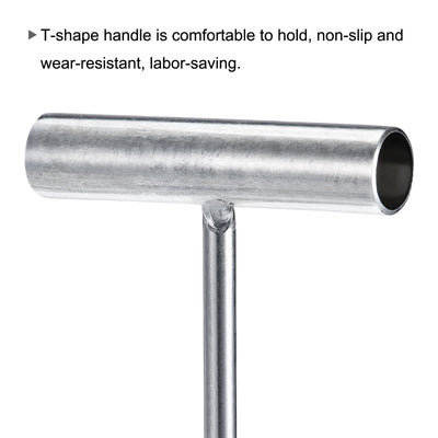 Harfington Uxcell T-Handle Meat Boning Hook, Stainless Steel T Hook for Kitchen Butcher Shop Restaurant