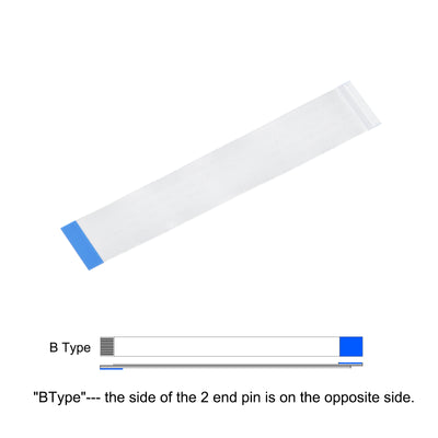 Harfington FFC Ribbon Flat Flexible Cable 34 Pin 0.5mm 100mm (B Type) for LCD Laptop 5pcs