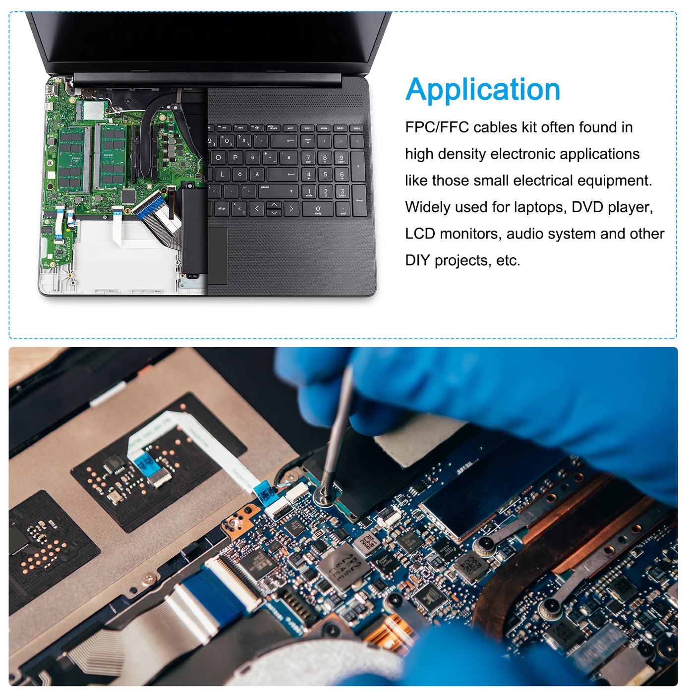 Harfington FFC Ribbon Flat Flexible Cable for LCD Laptop