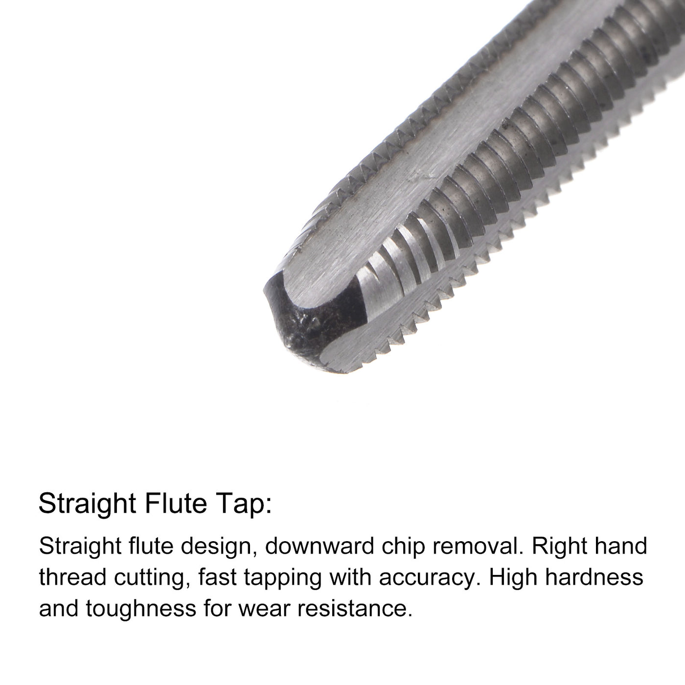 Harfington 15/64-28 UN Straight Flute Tap 5.0mm Twist Drill Bit Set Titanium Plated Tool