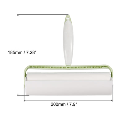 Harfington 190mm Sticky Lint Roller Manual Dust Hair Remover Green